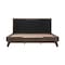 Armen Living Astoria 4 Piece King Bedroom Set in Oak with Black Faux Leather SETAHBDKG4A - alternate 2